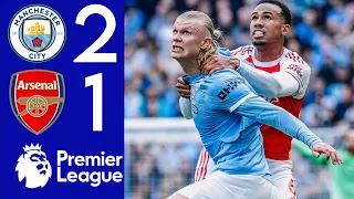 manchester city vs arsenal 2 1 highlights u0026 goals rayan cherki u0026 erling haaland goals 