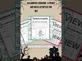 Halloween Learning Literacy and Math Activities for Kindergarten 1