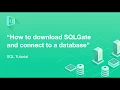 How to download SQLGate and connect to a Kor Sub