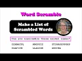 TG12 4 Word Scramble Arrays