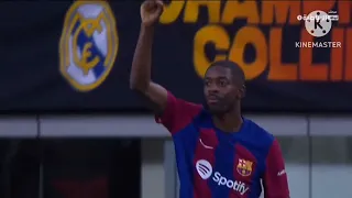 هدف عثمان ديمبلي العالمي امام ريال مدريد هدف برشلونه الاول ضد ريال مدريد 