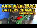 How to Replace Battery John Deere 2038R