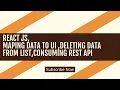 React js Mapping Data to Ui React State Rest Api Manipulating React State