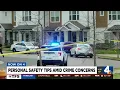 Personal safety tips amid crime concerns