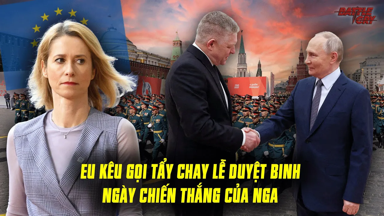 Outline Video EU KÊU GỌI TOÀN CHÂU ÂU TẨY CHAY LỄ DUYỆT BINH "NGÀY CHIẾN THẮNG" CỦA NGA - VÌ THÙ HẬN QUÊN LỊCH SỬ