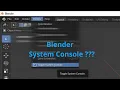 Blender - System Console