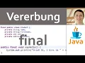 JAVA Vererbung 13 - final