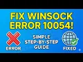 How to Fix Winsock Error 10054