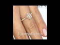 2 ct Emerald Cut Diamond Two-Tone Engagement Ring