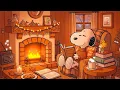 Lagu Snoopy's Autumn Fireplace 🍂☕ Soft Lofi Music for Relax \u0026 Study 🎶 Healing Fireplace Vibes