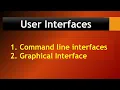 3 9 Operating System interfaces Command line interface vs Graphical Interface
