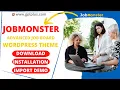 Jobmonster - Advanced Job Board WordPress Theme Download Installation and Import Demo