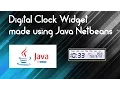 Java tutorial Make a Digital Clock in Java and Netbeans IDE Source code provided
