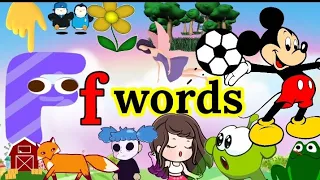 Download f Letters Words Starting English / Words F Letters meaning toddlers / f se shuru #word e @Kaisegyan MP3