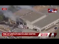 Fire at recycling center sends smoke over parts of Greenville