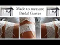 Making bridal garter Made to measure Wedding garter Packing online shop order Anita Benko Bridal