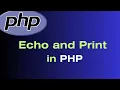 Echo And Print In PHP In Hindi Print And Echo In PHP In Hindi Echo Vs Print In PHP In Hindi