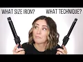 2 CURLING IRON SIZES - 4 CURL TECHNIQUES what do I choose