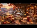 Smooth Autumn Jazz at a Cozy Porch Ambience 🍂 Relaxing Jazz Instrumental Music for Studying, Work
