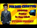 Folder Creator 1 Lakh Folder in One Click Python Project
