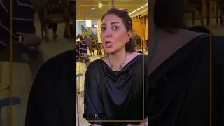 بكاء الفنانة الجميلة وفاء عامر بسبب صغير تعبان 