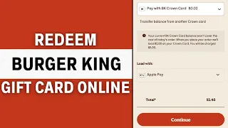 How to Redeem Burger King Gift Card Online QUICK EASY