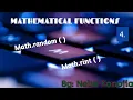 Mathematical Functions Math rint Math random ICSE Class 9th Computer Chapter 6