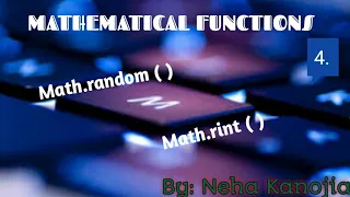 Mathematical Functions Math rint Math random ICSE Class 9th Computer Chapter 6