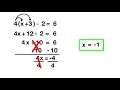 Multi Step Equations - Distributive Property