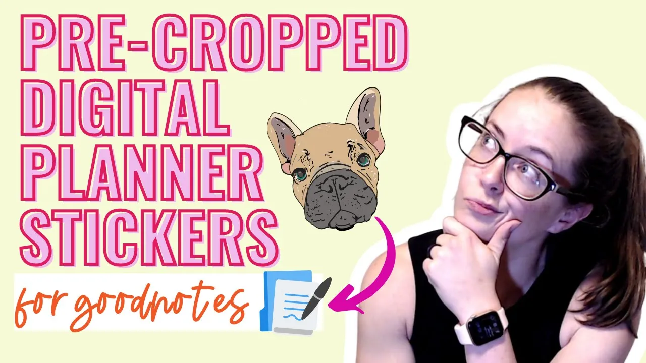 Canva Precropped Stickers | Precropped Digital Planner Stickers | Goodnotes Stickers