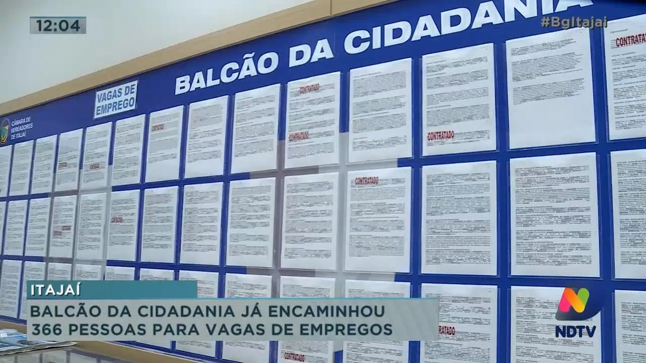 Balcão da Cidadania da Câmara de Vereadores já encaminhou 366 pessoas para vagas de empregos