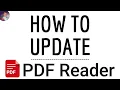 PDF READER UPDATE App how to update PDF Reader application file and DOWNLOAD the NEW Version