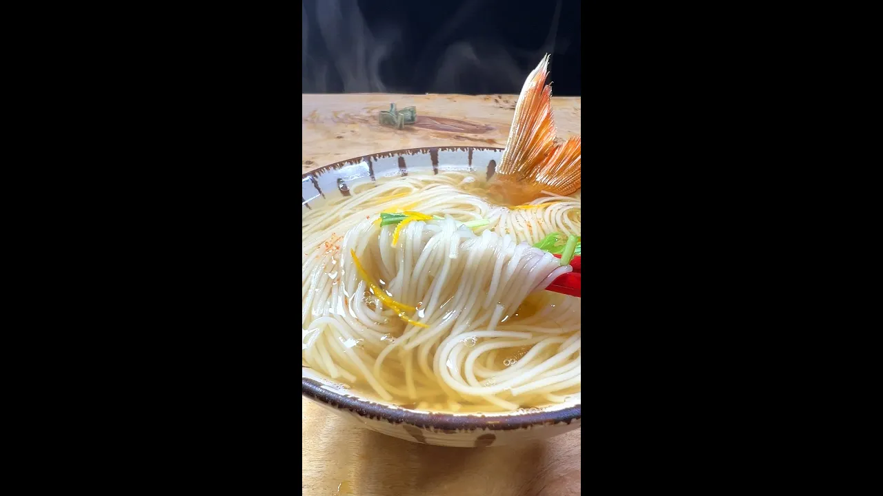 鯛のアラ出汁そうめん
