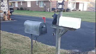 How to MAIL Letter or Bill from Your House Mailbox USPS Pickup Stamp Home United States Post Office