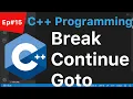 C Tutorial for Beginners Ep - Break Continue and Goto