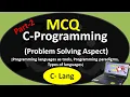 C programming MCQs Programming languages as tools Programming paradigms CS