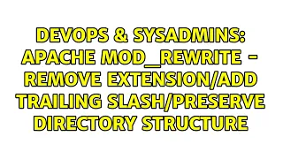 Apache mod - rewrite