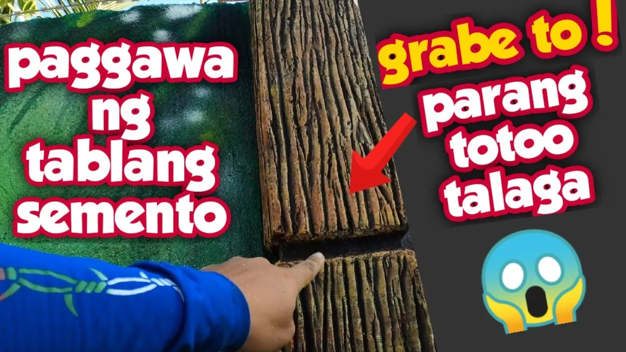 PAANO gumawa ng TABLANG SEMENTO na PARANG TOTOO😮 at MADALING GAWIN