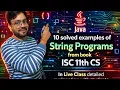 10 Solved String Programs from book in java for ISC 11 12 Computer Science by YP Computer Classes