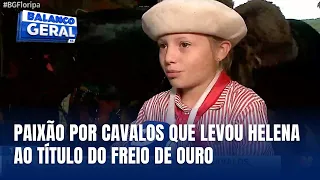 Pequena Helena faz história e brilha no Freio de Ouro