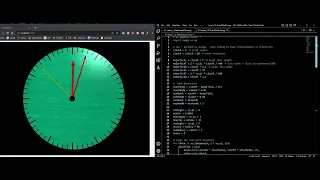 Visual Python 3 Hand Animated Clock