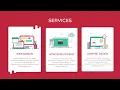 Responsive Services Section using HTML CSS Flexbox