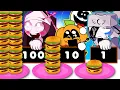 Download Lagu 1 VS 100 LAYERS FOOD CHALLENGE - Friday Night Funkin (feat. Ruv,Sarvente) ANIMATION MUKBANG