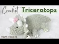 CROCHET TRICERATOPS FREE PATTERN Triceratop Crochet Pattern Triceratops Crochet Amigurumi Dino