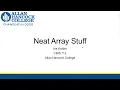 CBIS 112 Neat Array Stuff