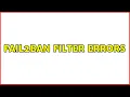Fail2Ban Filter Errors