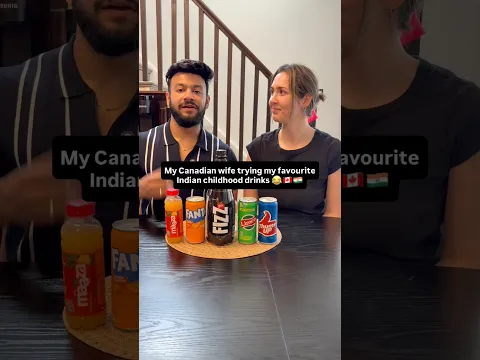 My Canadian wife testing my favourite Indian drinks ๐๐จ๐ฆ๐ฎ๐ณ