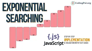 Exponential Searching Javascript Implementation Searching Algorithms DSA CodingPal org