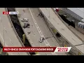 Multi-vehicle crash near Ft Duquesne Bridge