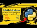 python trigonometric functions sin cosin and tangent calculate sin cosin tangent in python